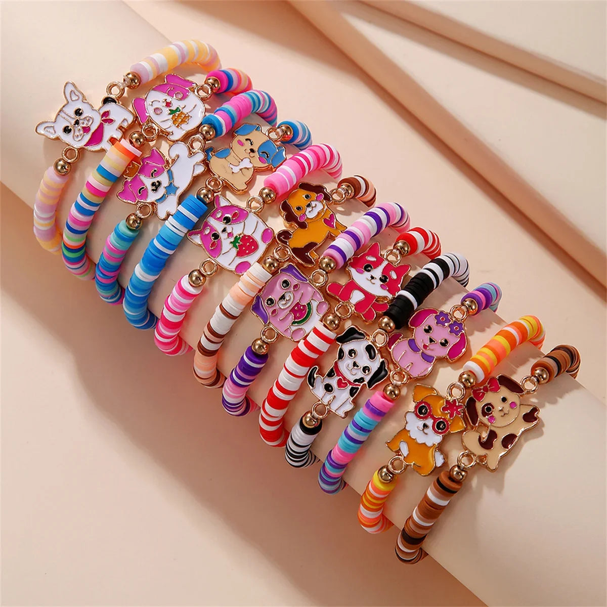 12Pcs Unicorn Girls Bracelet for Kids Jewelry Toddler Friendship Bracelets Toy Gift Classroom Reward Rainbow Party Favors