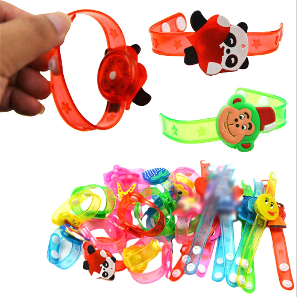 1pcs Creative Cartoon Luminous Bracelets Watch Boys Girls Flash Wrist Band Glow In Dark Children's Day Birthday Jewelry Gifts