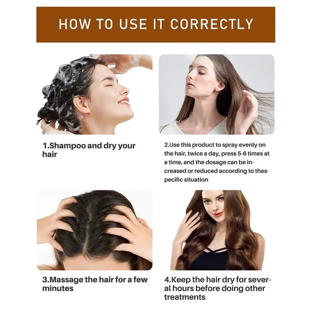 Biotin Hair Thickening Serum For Hair Growth And Volume Hair Loss Prevention And Fine Hair Texturizing Spray Strengthening Hair