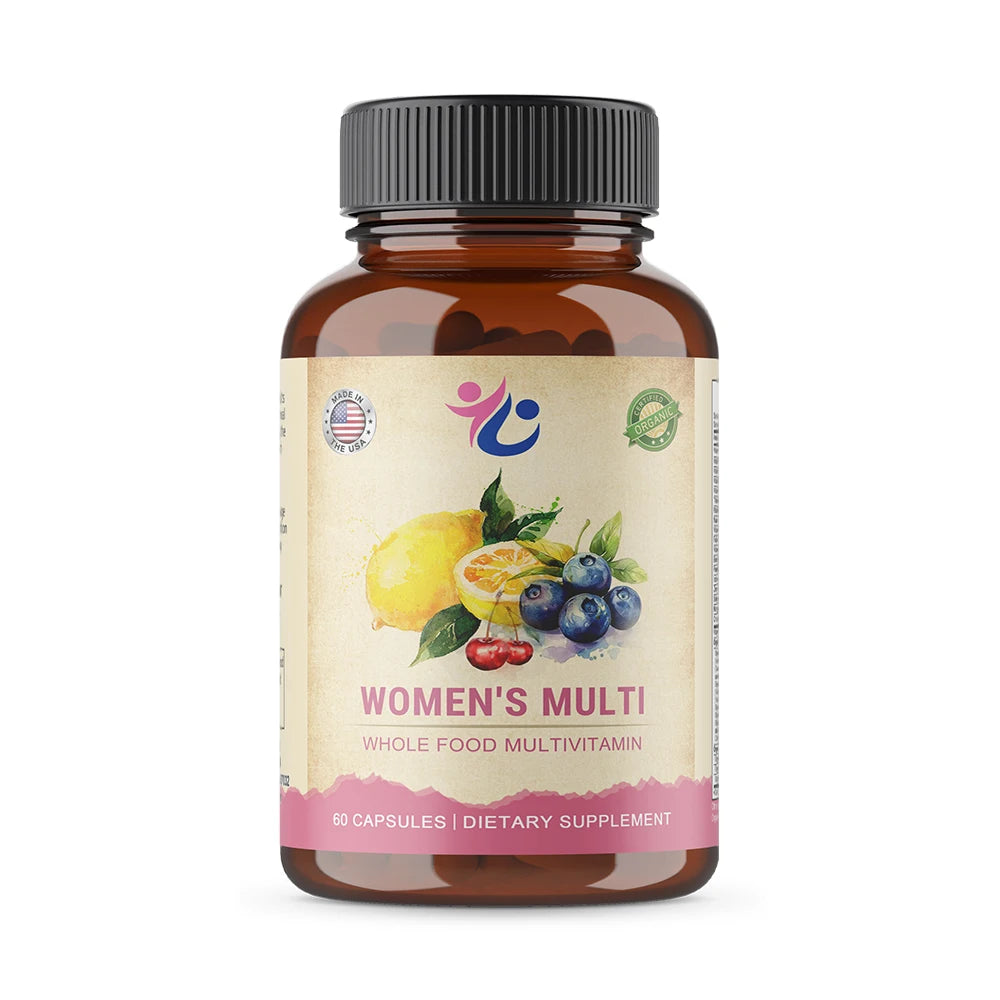 Women's Multivitamin with Vitamins C, D, Folic Acid, B6, B12, and Biotin To Support Women's Health and Aid Nutrient Absorption