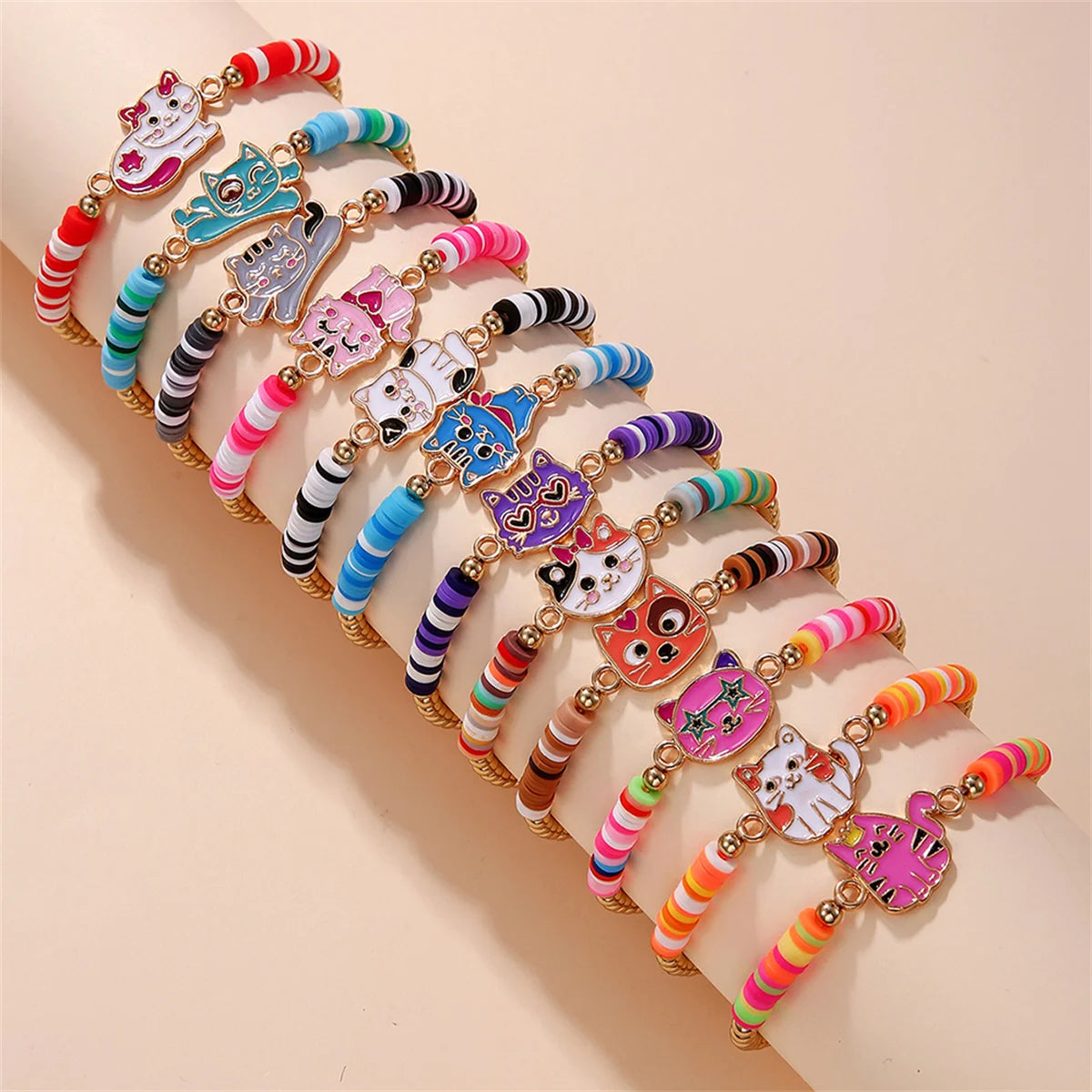 12Pcs Unicorn Girls Bracelet for Kids Jewelry Toddler Friendship Bracelets Toy Gift Classroom Reward Rainbow Party Favors