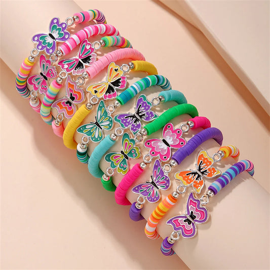 12Pcs Unicorn Girls Bracelet for Kids Jewelry Toddler Friendship Bracelets Toy Gift Classroom Reward Rainbow Party Favors