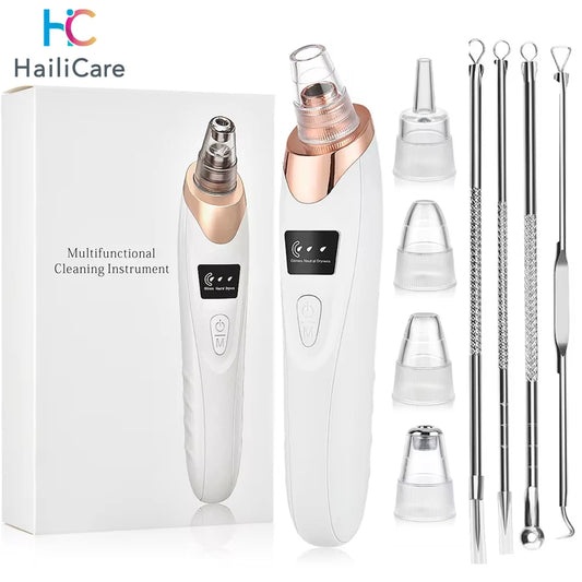 Blackhead Remover Face Deep Nose Cleaner T Zone Pore Acne Pimple Removal Vacuum Suction Facial Diamond Beauty Clean Skin Tool