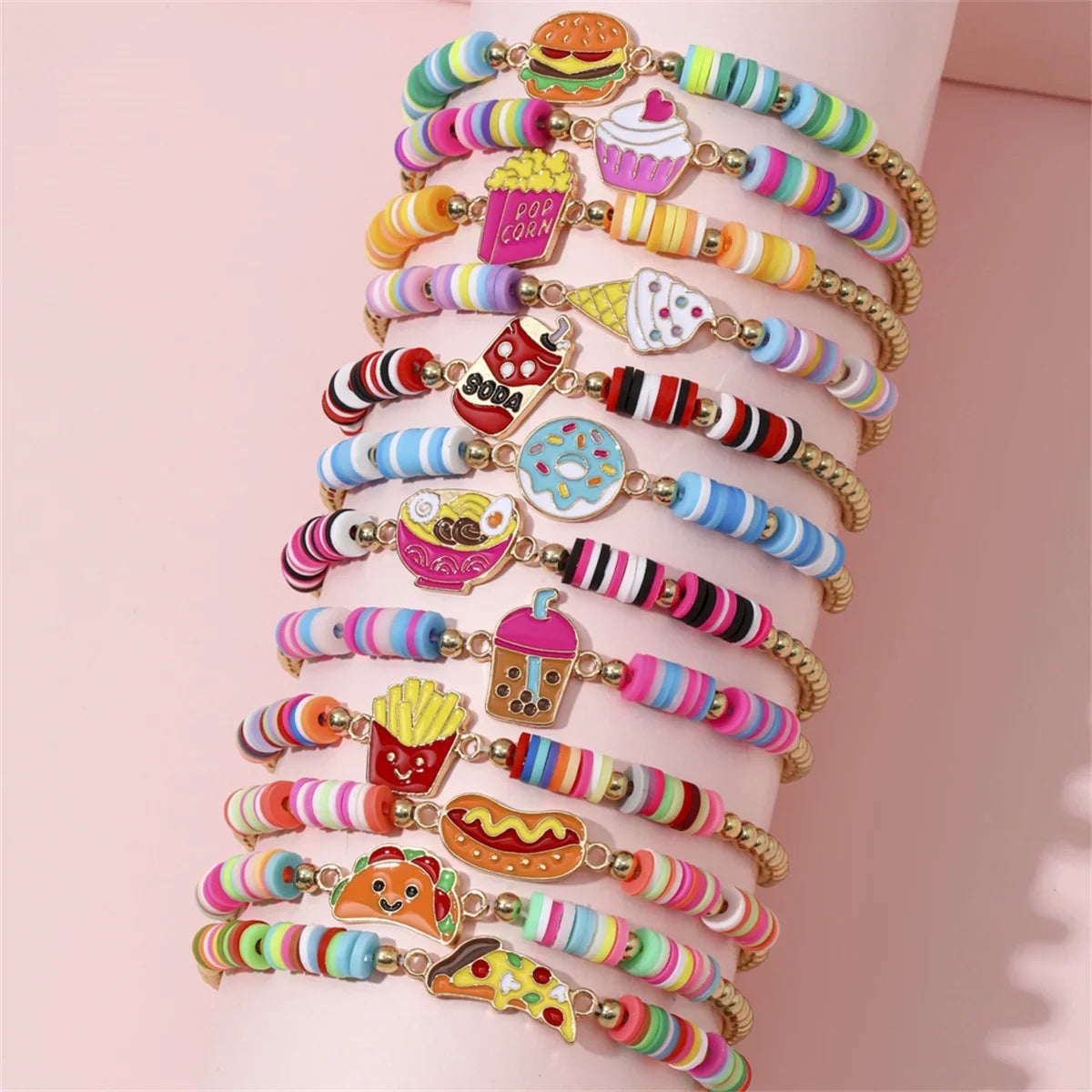 12Pcs Unicorn Girls Bracelet for Kids Jewelry Toddler Friendship Bracelets Toy Gift Classroom Reward Rainbow Party Favors